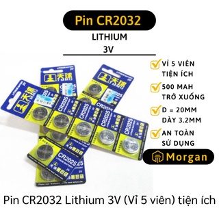 [1 ĐỔI 1] Pin - Vỉ 5 Viên Pin CR2032 Lithium 3V Có Thể Dùng Cho Nhiều Thiết Bị Đồ Chơi 5865