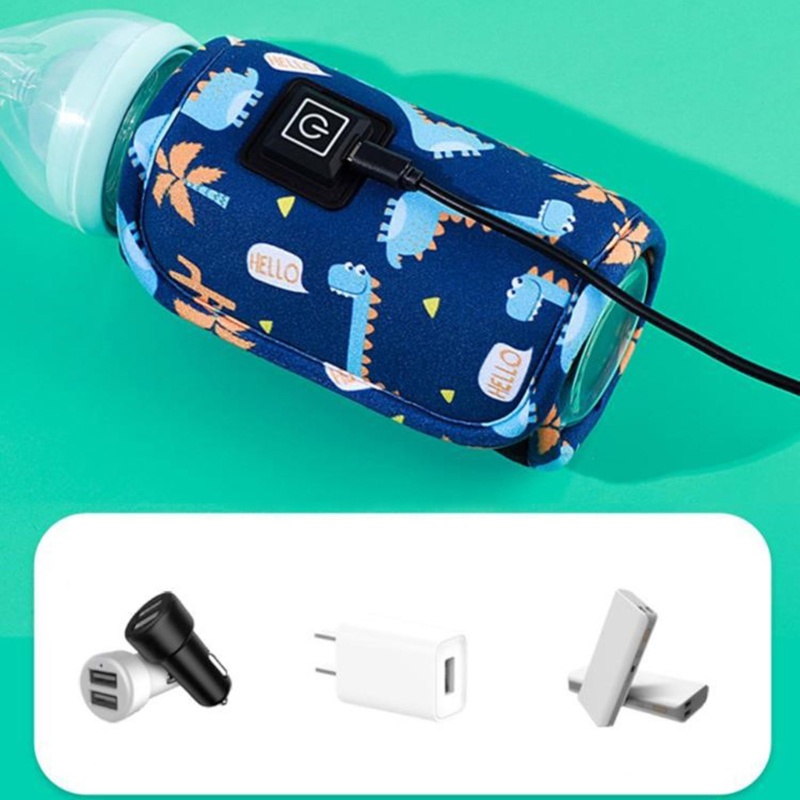 Túi hâm nóng sữa cổng USB thiết kế nhỏ gọn tiện dụng tùy chọn màu sắc cho bé