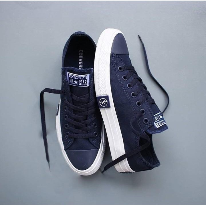 Giày Thể Thao Converse Ct All Star Cổ Thấp Phối Màu Trắng Đen Thời Trang Cao Cấp