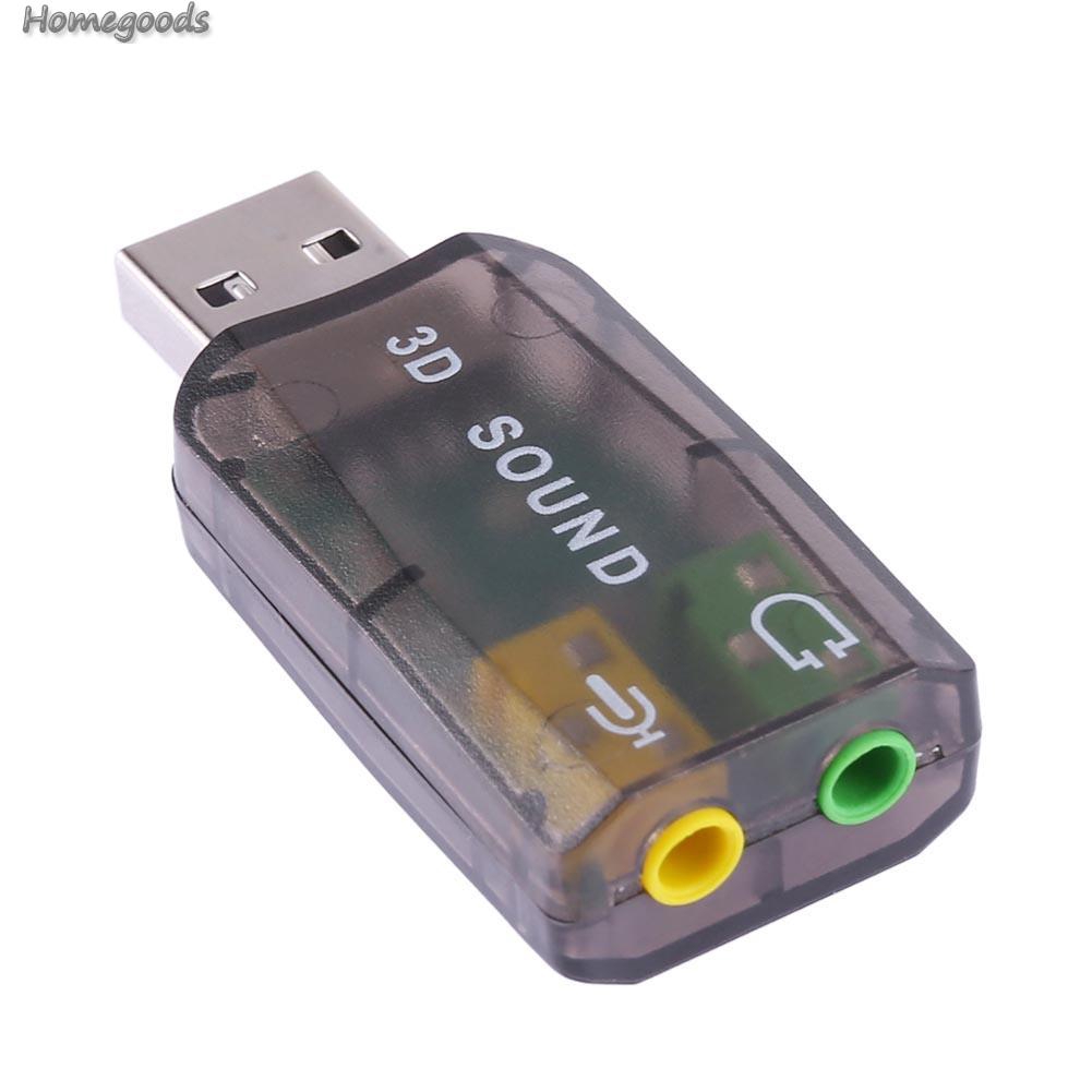 1 Card Âm Thanh Usb 5.1 Ch 3d Cho Máy Tính