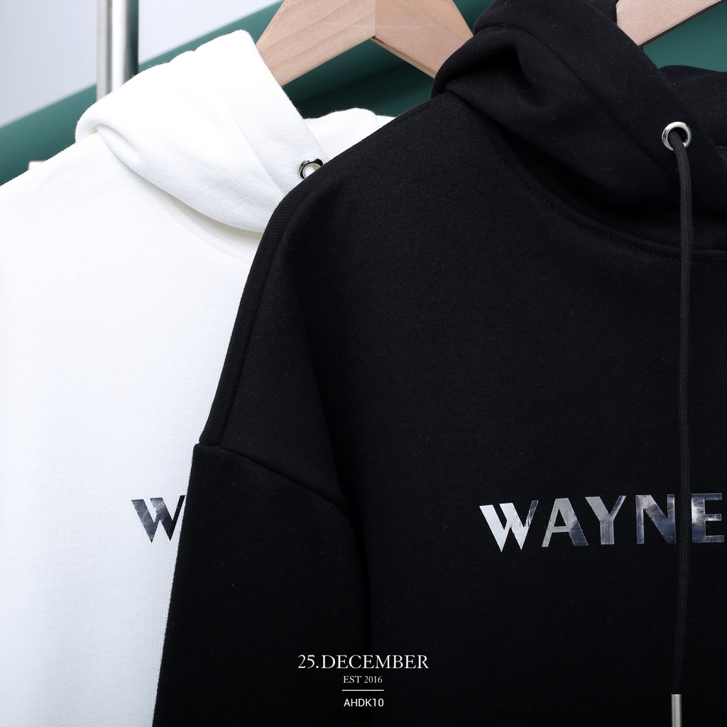 Áo Hoodie WAYNE chất nỉ lót lông dầy đẹp - 25.December mã AHDK10