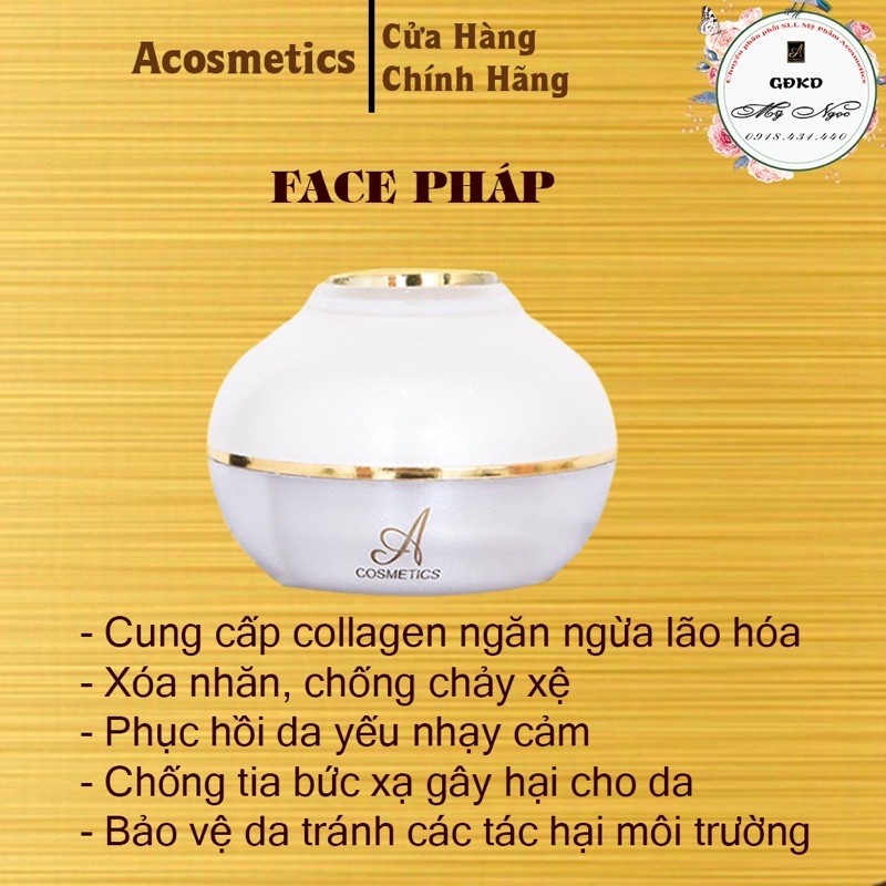 [Chính hãng]Kem Dưỡng Da, Face Pháp ACOSMETICS. Đánh bay mụn, thâm, nám, tàn nhang hiệu quả