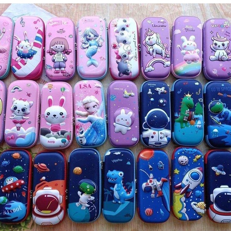 Ví nổi 3D, hộp đựng bút in hoạt hình dễ thương - cute