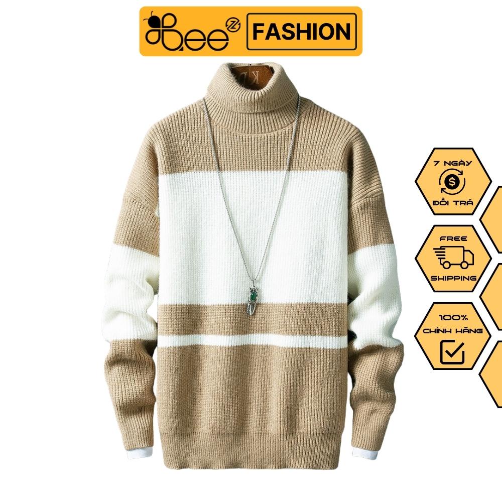 Áo len nam cổ lọ Hàn Quốc BEEZ form rộng chất ngoại nhập cao cấp AL10