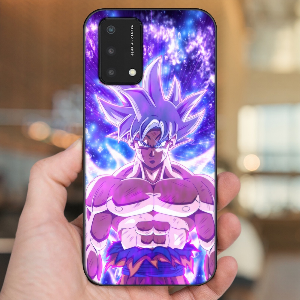 Ốp lưng Oppo A74, A93 5G, A95 viền đen in hình Goku Dragon Ball