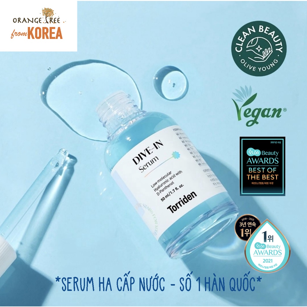 Serum HA cấp nước Torriden DIVE-IN 50ml