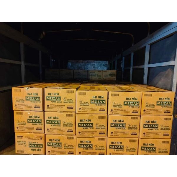 Thùng 10 gói hạt nêm Meizan Thịt - Xương Ống - Tủy - Cà Rốt - Vị Heo túi 1kg - Đại lý sỉ