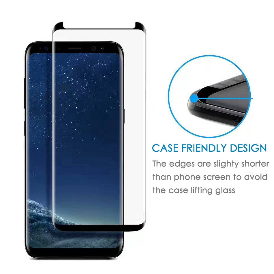 Set 2 Kính Cường Lực Toàn Màn Hình Cong 3D Dùng Cho Samsung Note 9