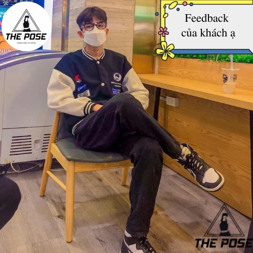 Áo Khoác Nỉ Bomber Unisex IN DINER Ulzzang Nam Nữ Form Rộng Jacket Chống Nắng THE POSE | BigBuy360 - bigbuy360.vn
