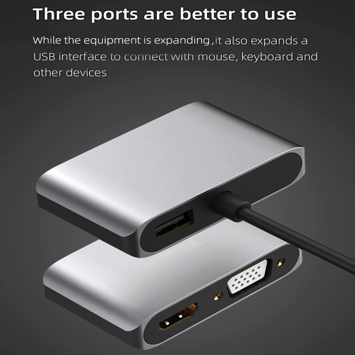 Bộ Chuyển Đổi Usb 3.0 Sang Hdmi-Compatible Vga 4k Multi-Display 3 Trong 1 | BigBuy360 - bigbuy360.vn