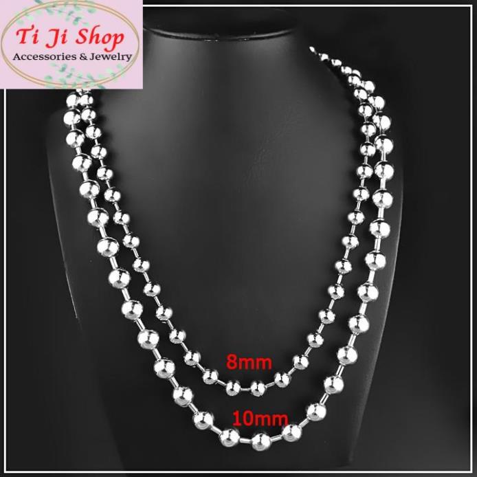 DÂY CHUYỀN BI INOX TO 10LY KHỦNG ĐẸP GIÁ TỐT - chuẩn thời trang - mang phong cách