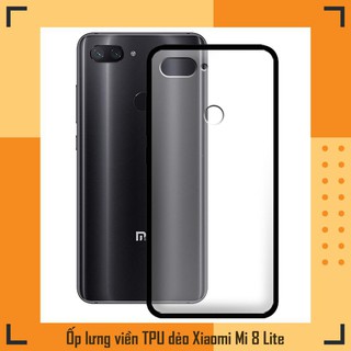 Ốp lưng cứng viền TPU dẻo cho điện thoại Xiaomi Mi 8 Lite - 02107 