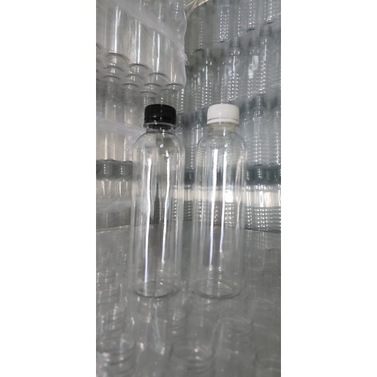 Chai TRÒN TRƠN 330ml + kèm nắp đen - 17g