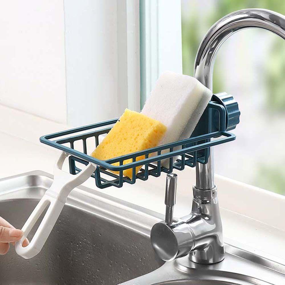 Giá Đỡ Bọt Biển Rửa Chén Gắn Vòi Nước Tiện Dụng