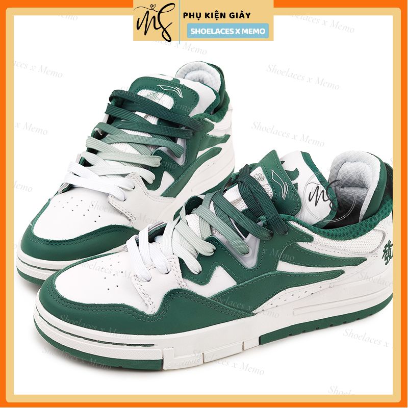 Dây Giày Custom Nike Dunk Low Disrupt 2 ‘Malachite’- Dây Giày Hoạ Tiết Màu Xanh Lá Memolaces