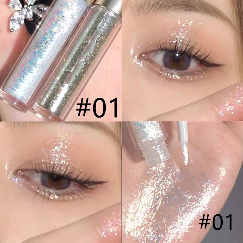 Bộ 3 Phấn Mắt nhũ highlight Herorange Dạng Lỏng Chống Thấm Nước Nhanh Khô Độ Bão Hòa Cao