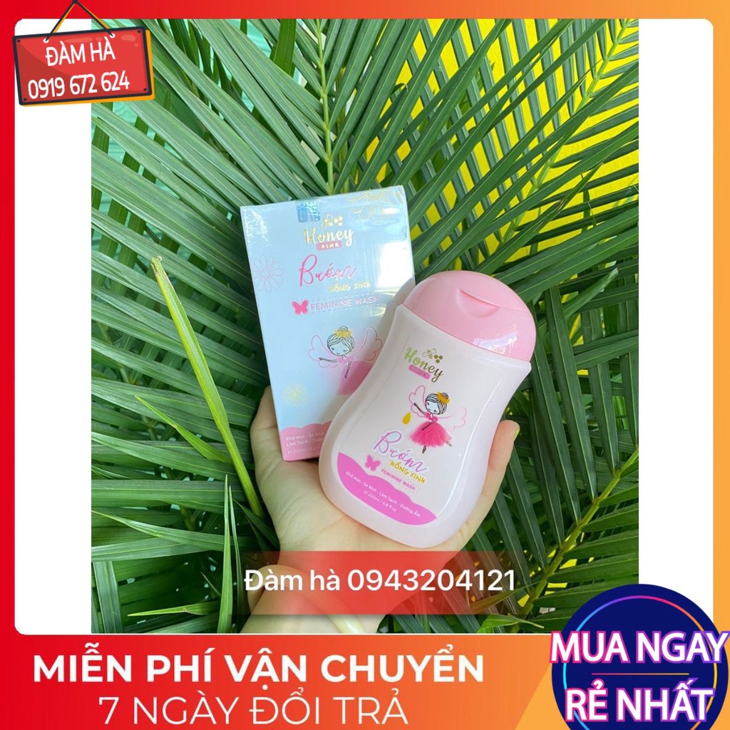 Dung dịch vệ sinh Honey pink - Bướm hồng xinh dha.