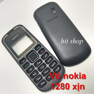 Vỏ nokia 1280 xịn , bộ vỏ phím nokia 1280 , vỏ 1280 zin lắp khít đẹp , vỏ no 1280, vo nokia 1280 xin mau den