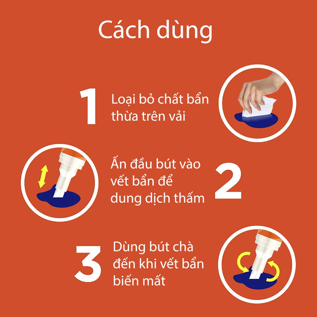 (Hàng nhập khẩu) Bút Tẩy Vết Bẩn Quần Áo Tức Thì Tide To Go - 10ml