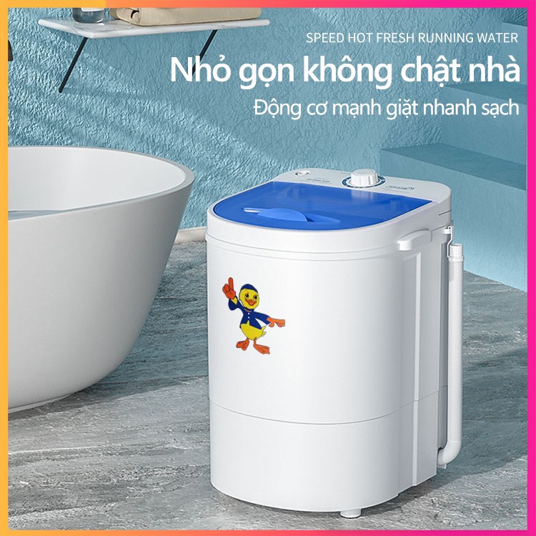 Máy giặt mini cao cấp, nhỏ gọn, vắt khô, quần áo trẻ em (BẢO HÀNH 12 THÁNG)