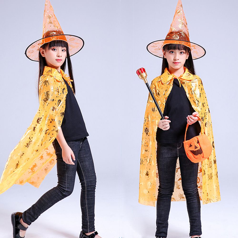 Bộ đồ hóa trang phù thủy gothic kèm nón hình dơi nhiều màu sắc vui nhộn độc đáo cho bé 1 tuổi