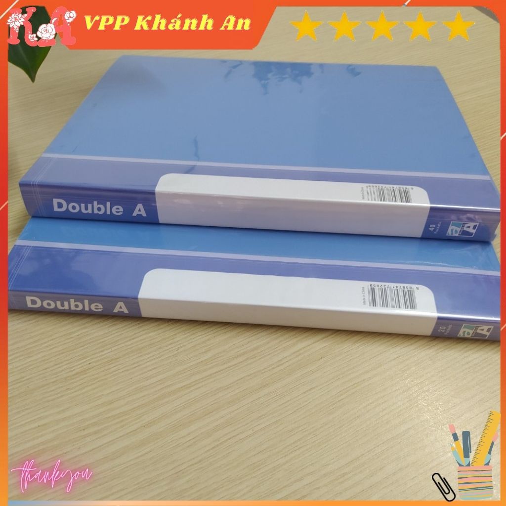 Bìa 20-40 lá Double A, File lá Double A