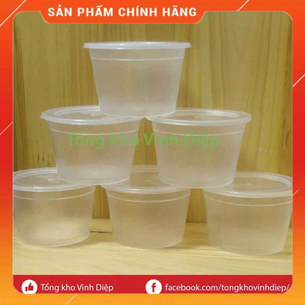 50 hộp cốc hũ nhựa khuôn làm bánh flan, caramen, thạch rau câu, sữa chua hoặc đựng slime