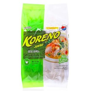MÌ KORENO JUMBO HÀN QUỐC 1KG VỊ GÀ/ TÔM/ BÒ CAY/ KIM CHI/NẤM