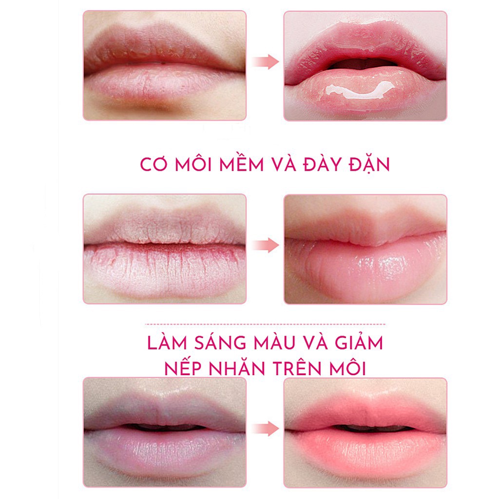 Mặt Nạ Dưỡng Môi Cấp Ẩm Giảm Thâm Môi Làm Mềm Môi Bổ Sung Collagen Bioaqua MN02