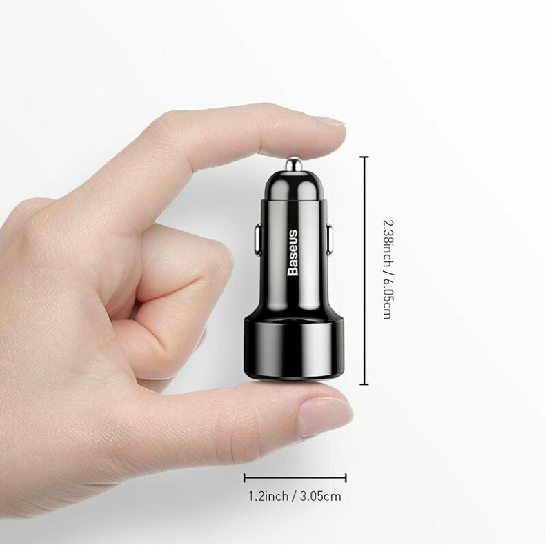 Tẩu sạc cho ô tô Baseus sạc nhanh 45W chuẩn PD , Q.C 3.0 cho Samsung, iPhone