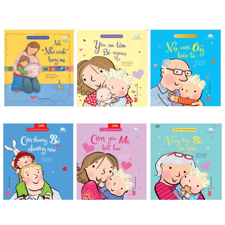Sách - Cả nhà thương nhau (trọn bộ 6 cuốn) - Đinh Tị