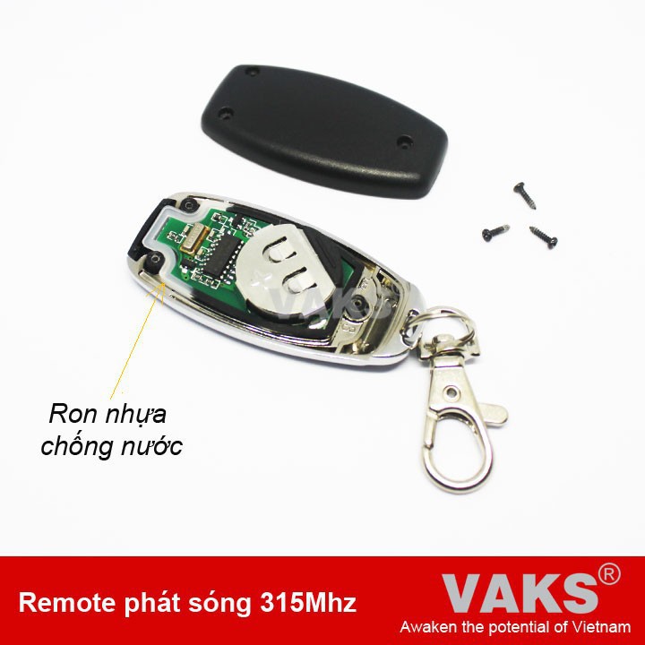 01 Công tắc điều khiển từ xa TPE RC5H 12V, 4A + remote RM01, 315Mhz - sx tại VN