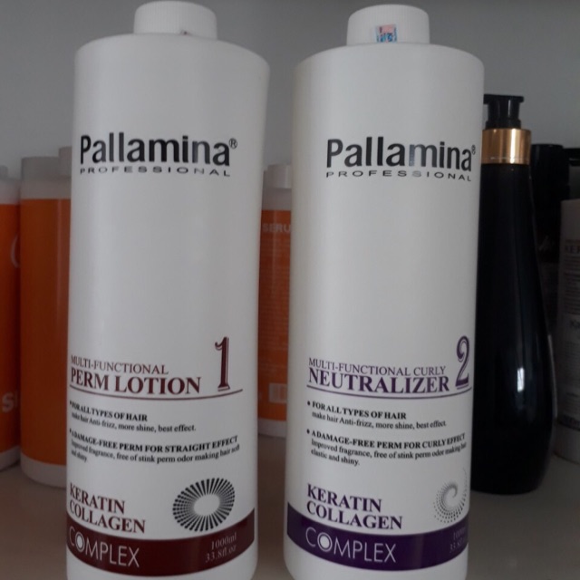 Combo 2 Bình Thuốc Uốn Tóc Cao Cấ PALLAMINA COLLAGEN KERATIN COMPLEX