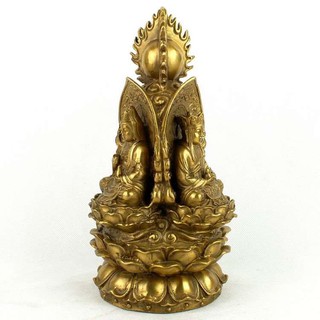 Tượng tam phật bột đá màu