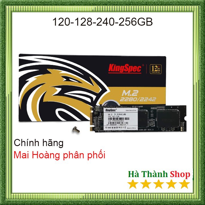 SSD M2 Kingspec 120GB,128GB,240GB,256GB Interface M2_NT 2280mm- Chính hãng | BigBuy360 - bigbuy360.vn