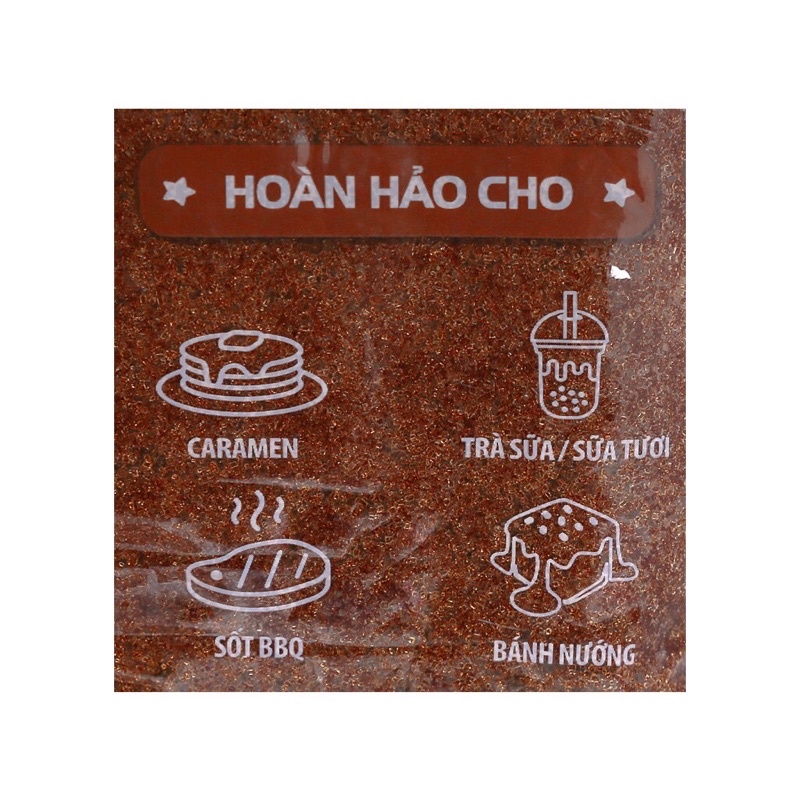 Đường đen Nữ Hoàng Biên Hoà gói 1kg  nguyên liệu làm bánh sữa tươi trân châu đường đen