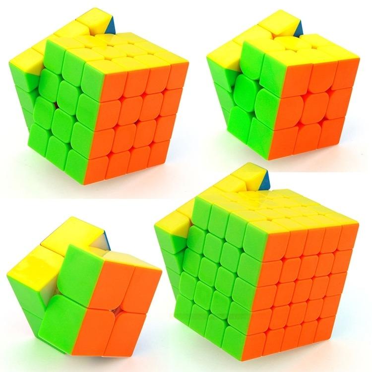 Set 4 Khối Rubik 2x2 3x3 4x4 5x5