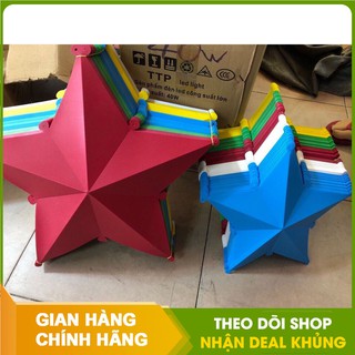 Lồng đèn ngôi sao nhựa đủ màu trang trí ngoài trời bắt mắt