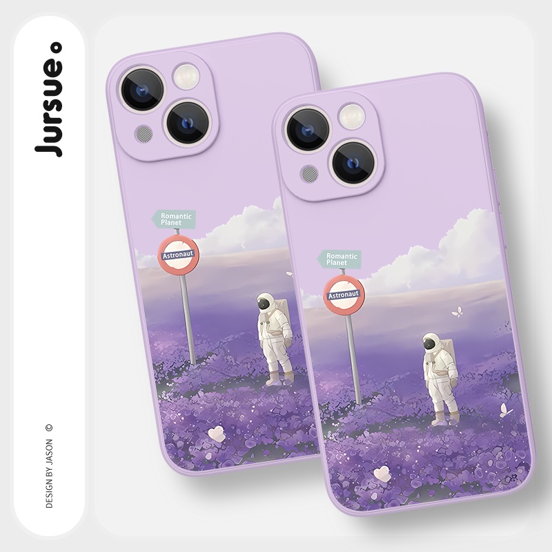 Ốp lưng JURSUE mềm chống sốc hình dễ thương đẹp Cho iPhone 14 13 12 11 Pro Max SE 2020 X XR XS 8 7 ip 6S 6 Plus kute Y2407