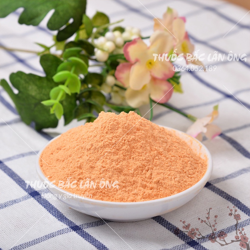 Bột cà rốt sấy lạnh nguyên chất 100g (Nguyên liệu tạo màu món ăn, bổ sung vitamin A)