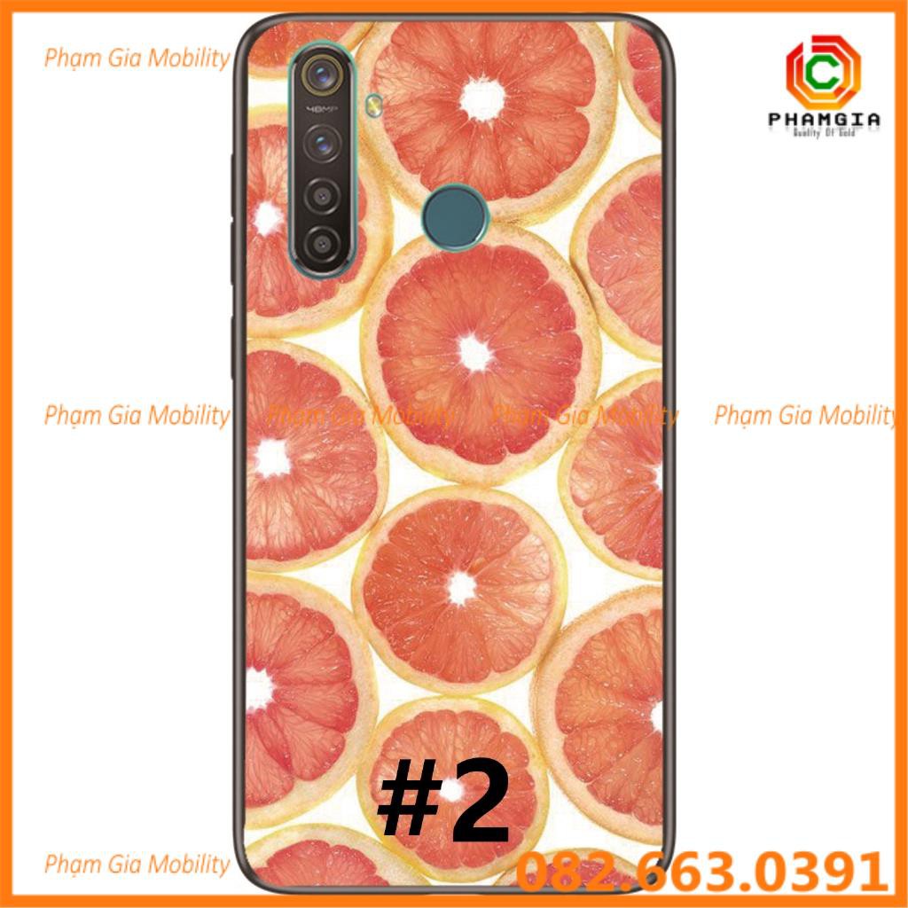 Ốp lưng hình dẻo in hình hoa, trái cây Realme 5i / Realme 5S / Realme 5 Pro / Realme Q/ Realme C3
