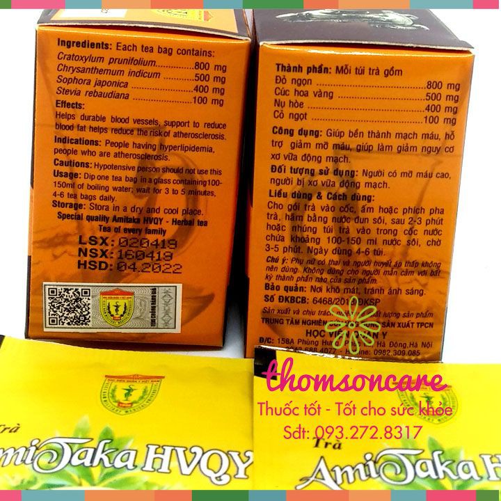 Trà Tanaka (tên mới: Amitaka) Học viện quân y -Trà thảo dược - Điều hòa huyết áp - Ăn ngủ tốt | BigBuy360 - bigbuy360.vn