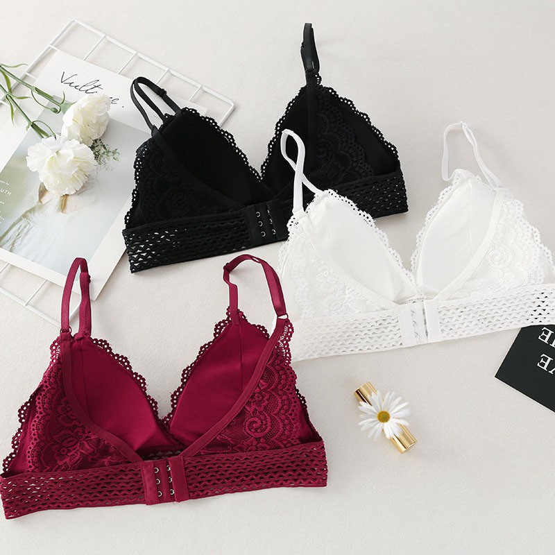 Áo ngực không gọng phối ren gợi cảm