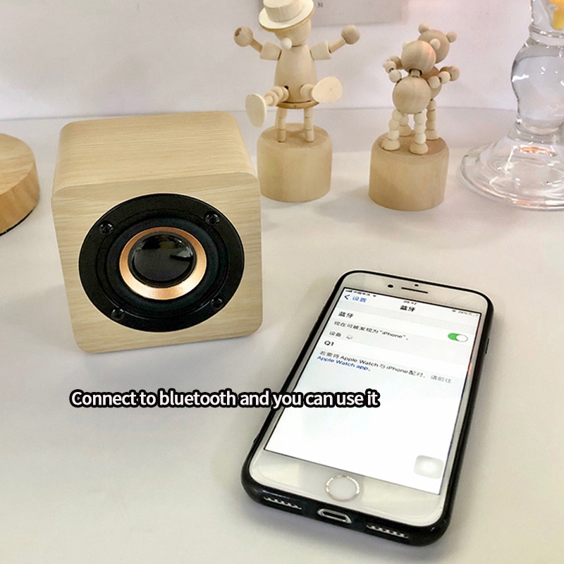 Loa Bluetooth Không Dây Mini Hình Vuông Nhỏ Gọn Thích Hợp Làm Quà Sinh Nhật