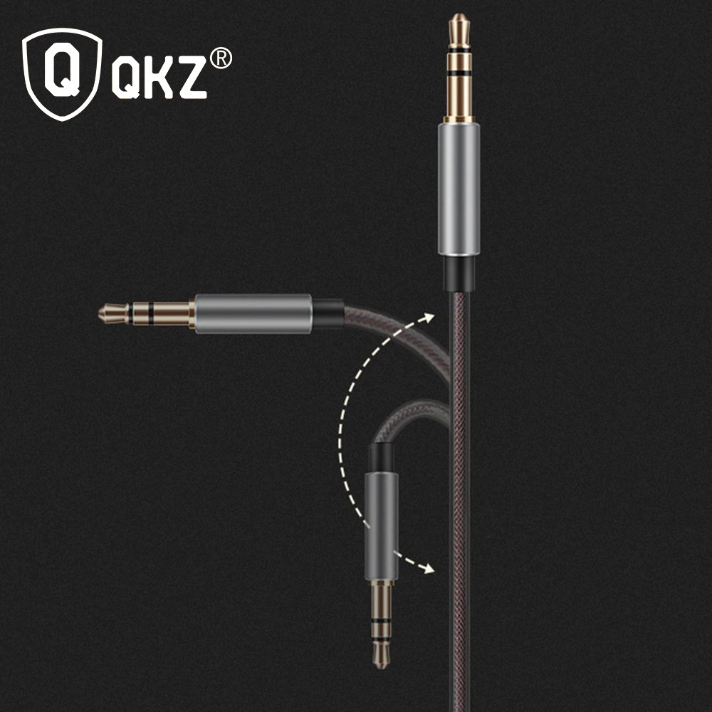 QKZ Metal Bass Phone Earphone With Mic Ecouteur Fone de Ouvido Audifonos Stereo Earphones For Xiaomi