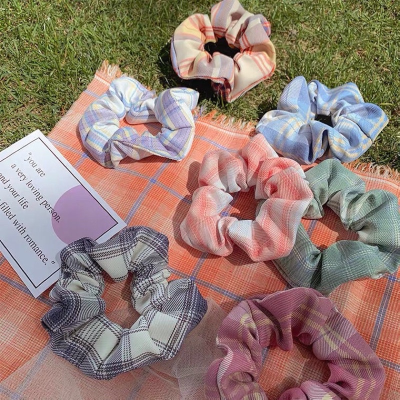 Dây buộc tóc, cột tóc srunchies nhiều mẫu dễ thương giao mẫu ngẫu nhiên