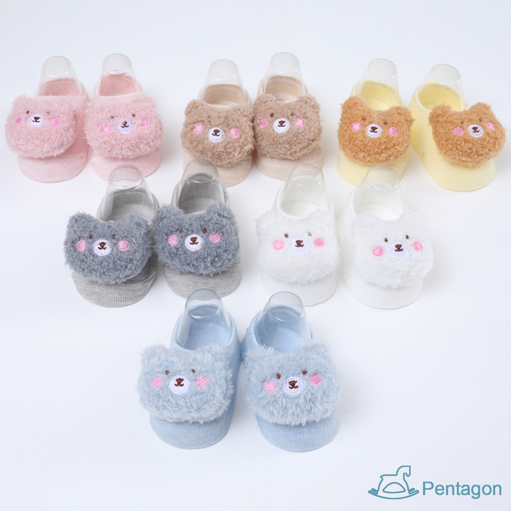 Tất Thuyền Chống Trượt Hình Búp Bê Hoạt Hình Đáng Yêu Cho Trẻ Em