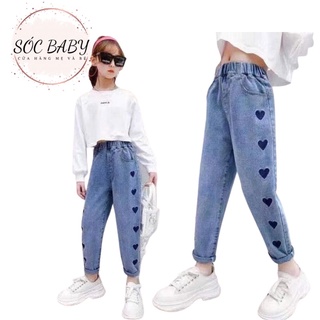 Quần bò jean cho bé gái 19-38kg
