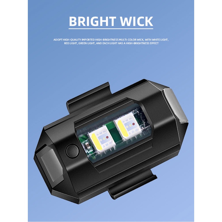 Đèn laser mini cảnh báo gắn đuôi xe máy thông dụng