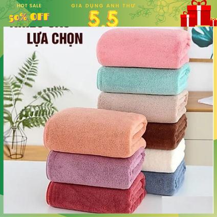 [Siêu Sale] Khăn tắm lông cừu cho bé hàn quốc khổ lớn 70x140cm siêu thấm chất cotton cao cấp